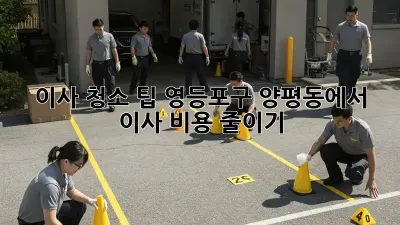 이사 청소 팁: 영등포구 양평동에서 이사 비용 줄이기!